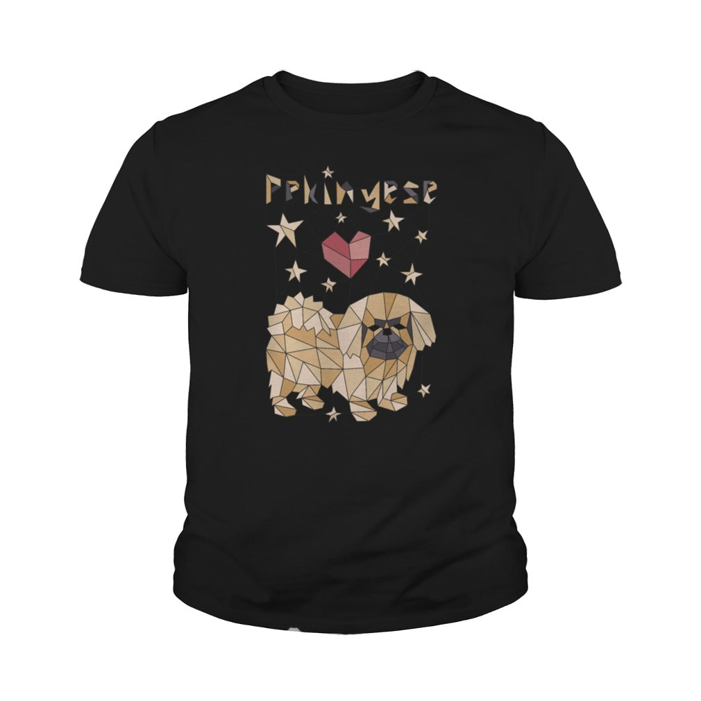 Geometric Pekingese T Shirt