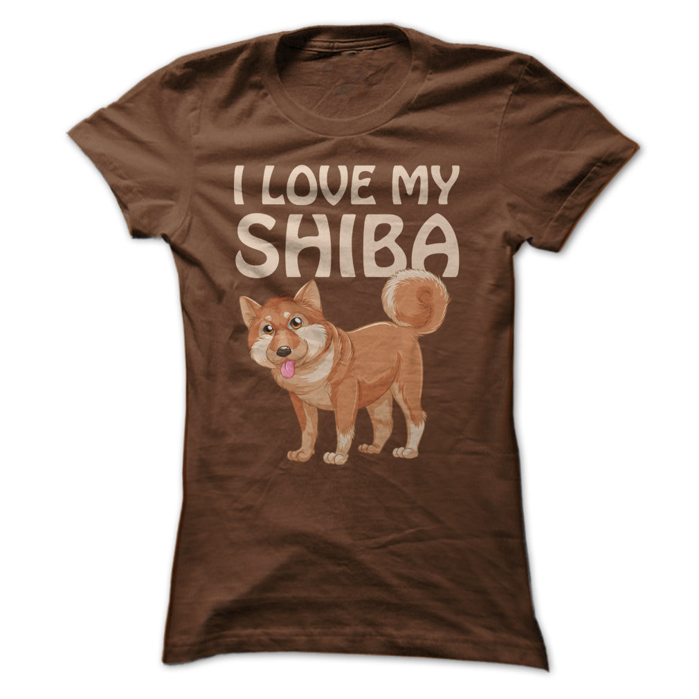 I Love My Shiba Inu T Shirt