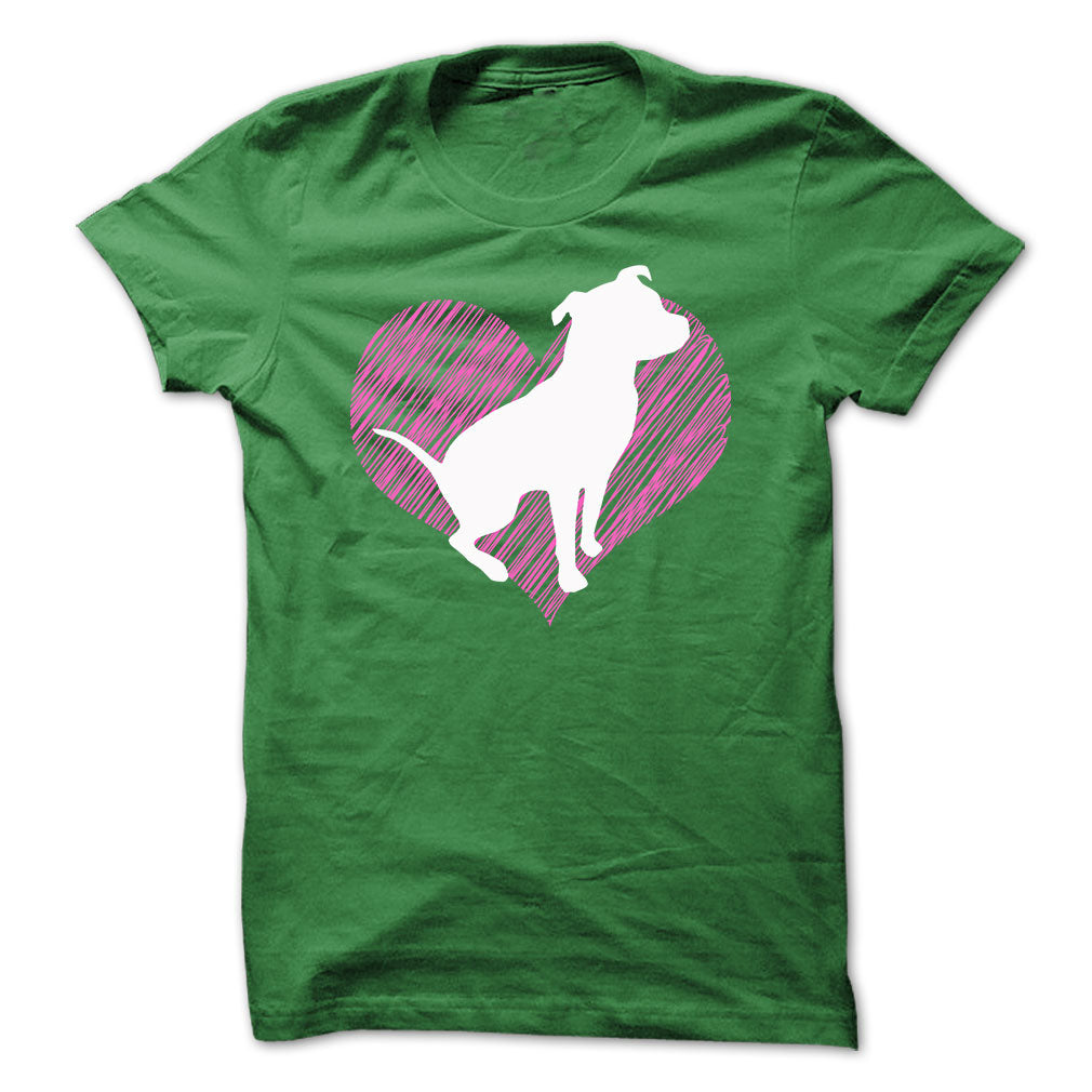I LOVE PITBULL 2 TSHIRT