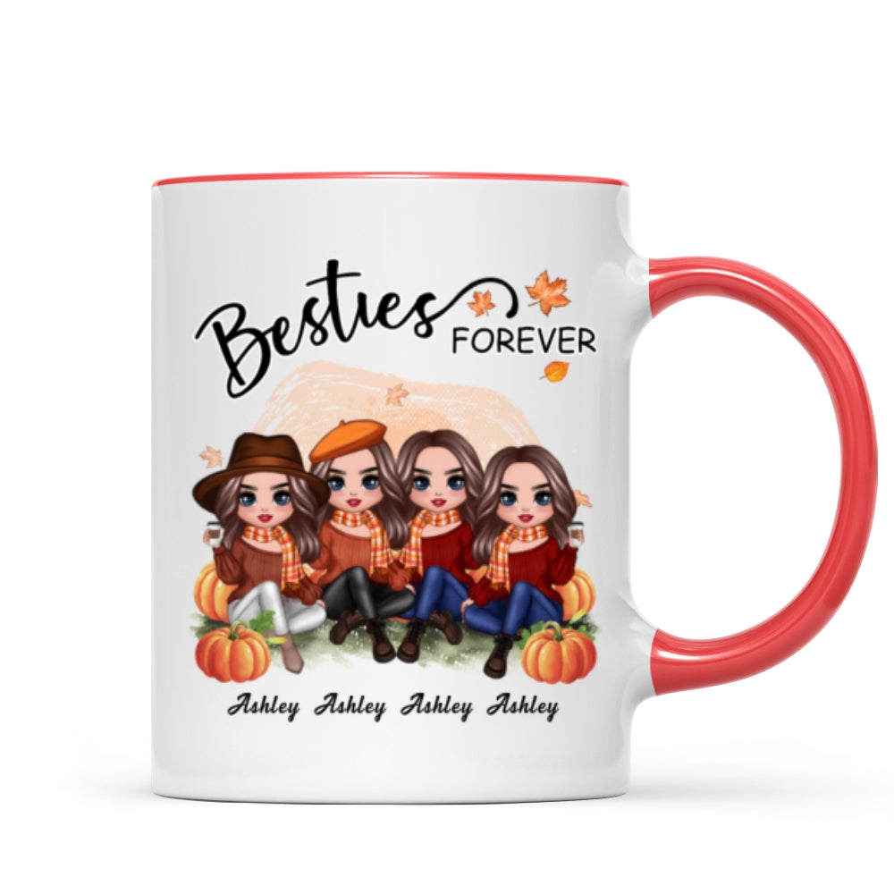 Doll Best Friends In The Pumpkin Patch Personalized Mug