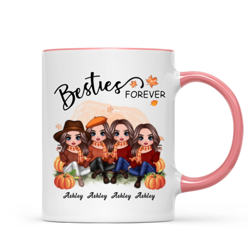 Doll Best Friends In The Pumpkin Patch Personalized Mug