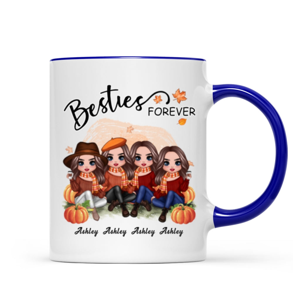 Doll Best Friends In The Pumpkin Patch Personalized Mug
