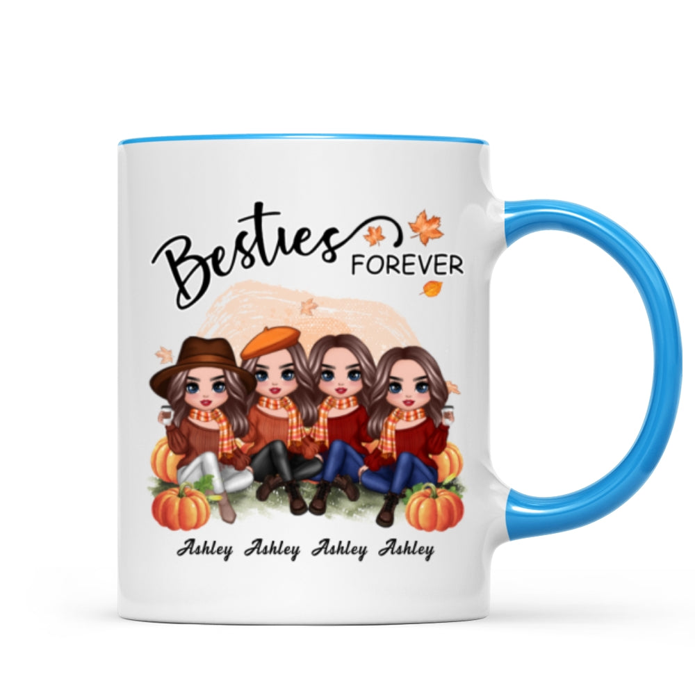 Doll Best Friends In The Pumpkin Patch Personalized Mug