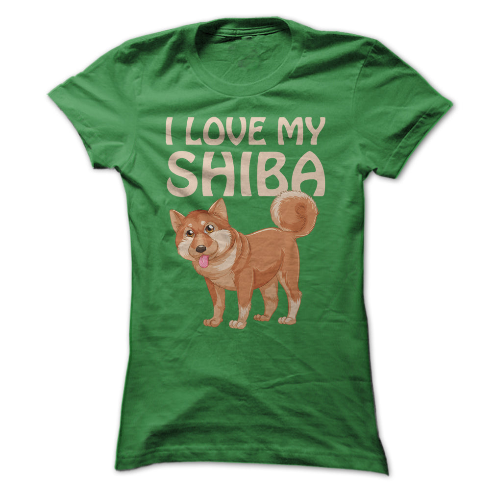 I Love My Shiba Inu T Shirt