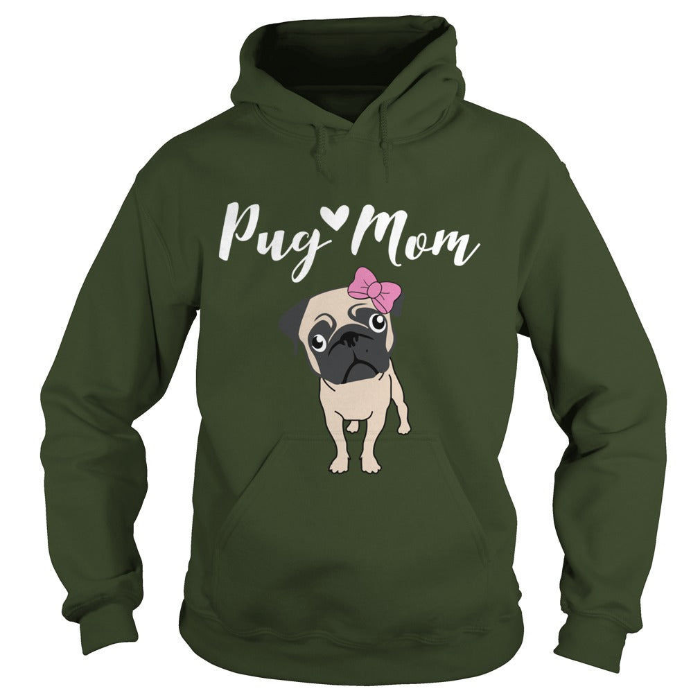 Pug Mom Funny Gift for Dog Mom Lovers Papa Mama Men Women Dogs Lovers Sunfrog Hoodie