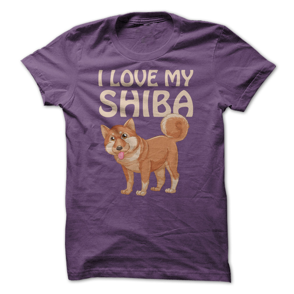 I Love My Shiba Inu T Shirt