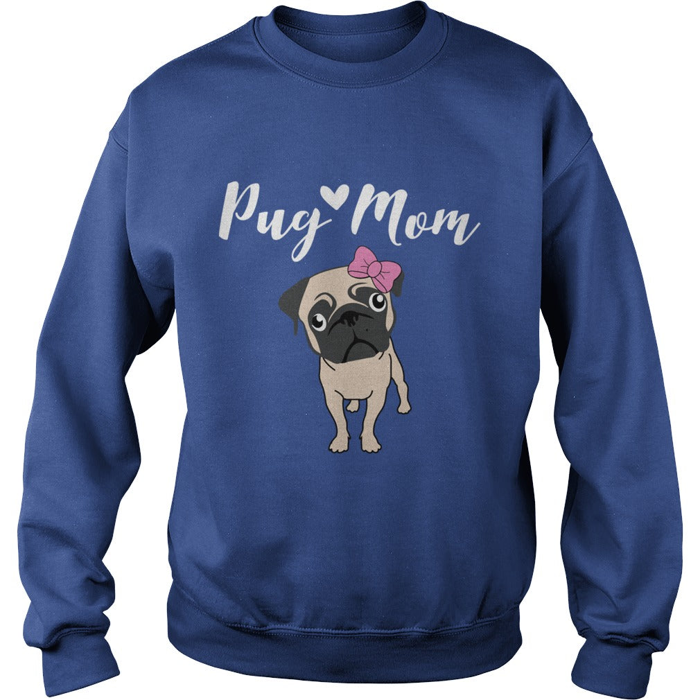 Pug Mom Funny Gift for Dog Mom Lovers Papa Mama Men Women Dogs Lovers Sunfrog Hoodie
