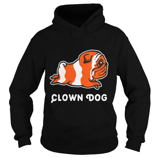 Pug Clown Dog Papa Mama Men Women Dogs Lovers Sunfrog Hoodie