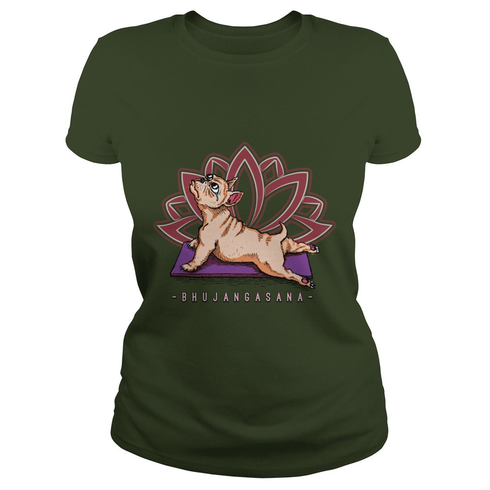 Pug Yoga Bhujangasana Pose Funny Dog Papa Mama Men Women Dogs Lovers Sunfrog Hoodie