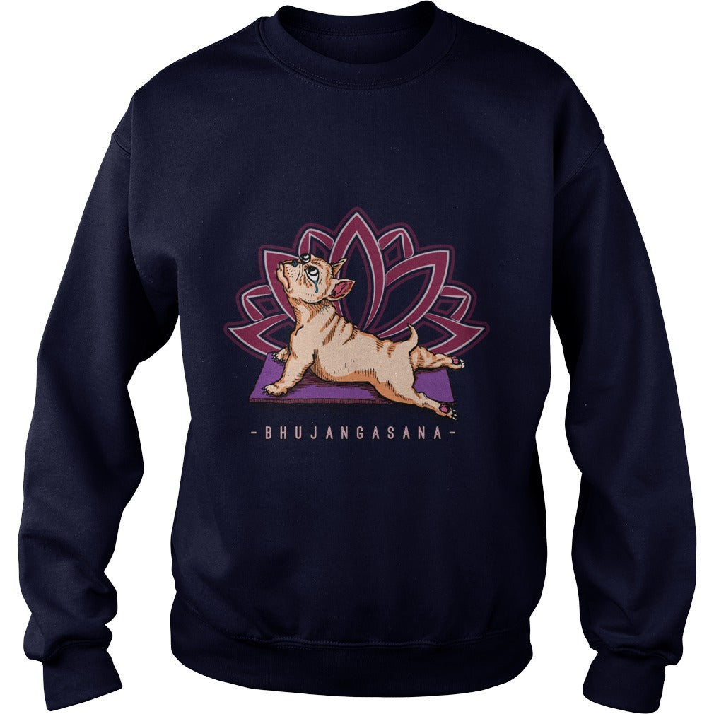 Pug Yoga Bhujangasana Pose Funny Dog Papa Mama Men Women Dogs Lovers Sunfrog Hoodie