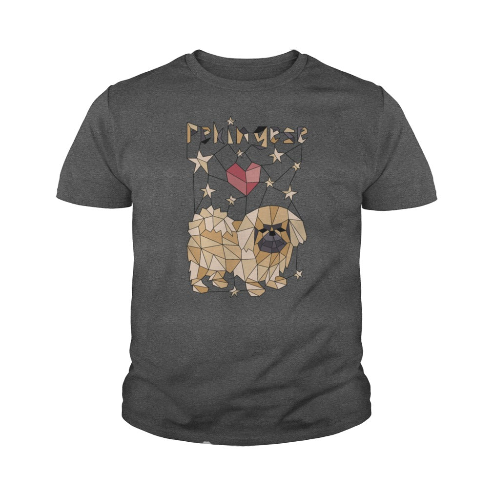 Geometric Pekingese T Shirt
