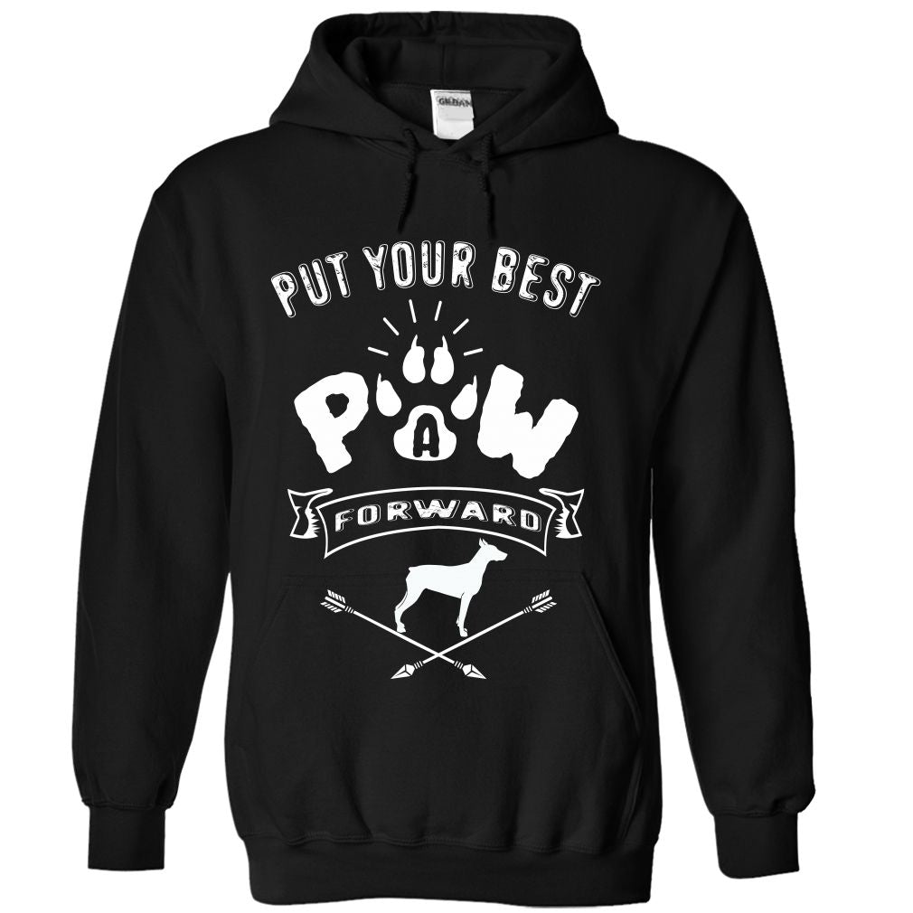 PUT YOUR BEST A PAW FORWARD-doberman pinscher