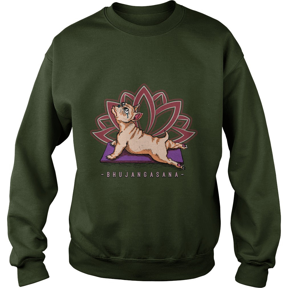 Pug Yoga Bhujangasana Pose Funny Dog Papa Mama Men Women Dogs Lovers Sunfrog Hoodie