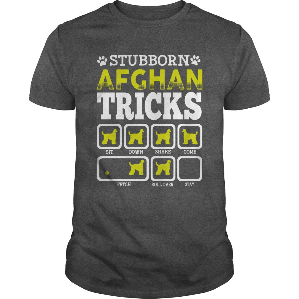 STUBBORN AFGHAN HOUND TRICK