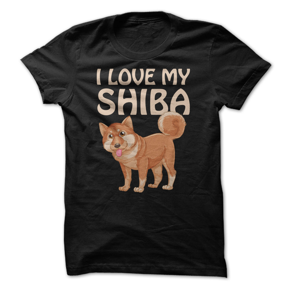 I Love My Shiba Inu T Shirt