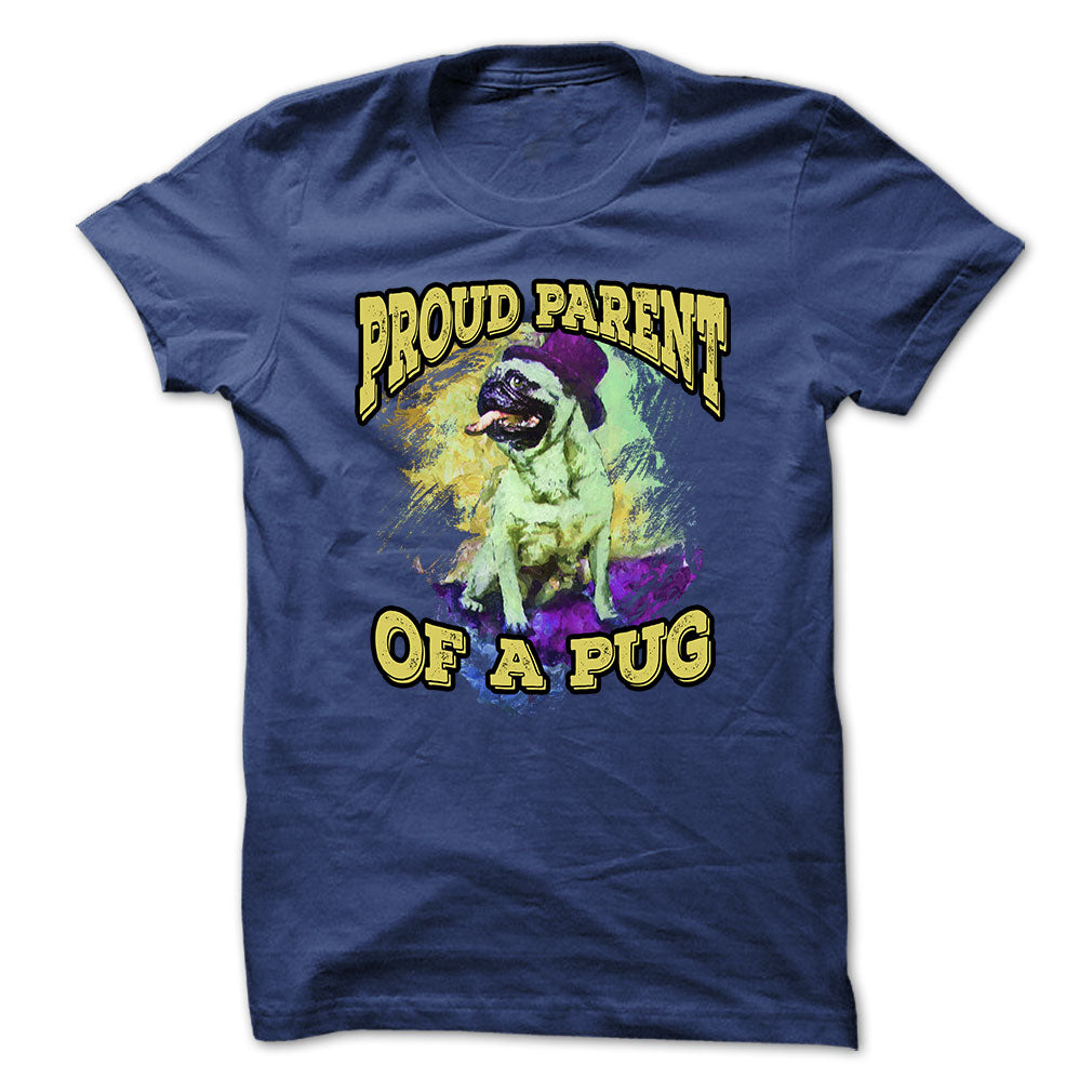 Pug t-shirt - Proud parent of pug
