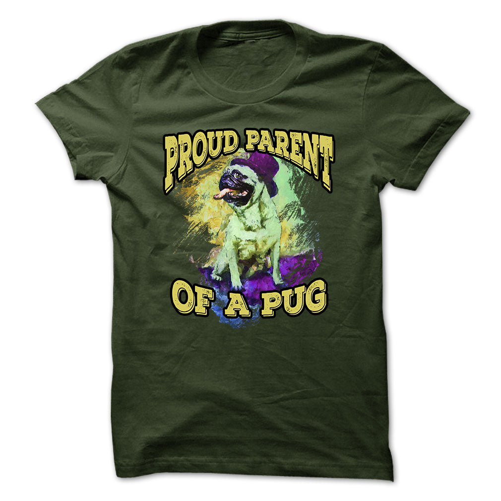 Pug t-shirt - Proud parent of pug