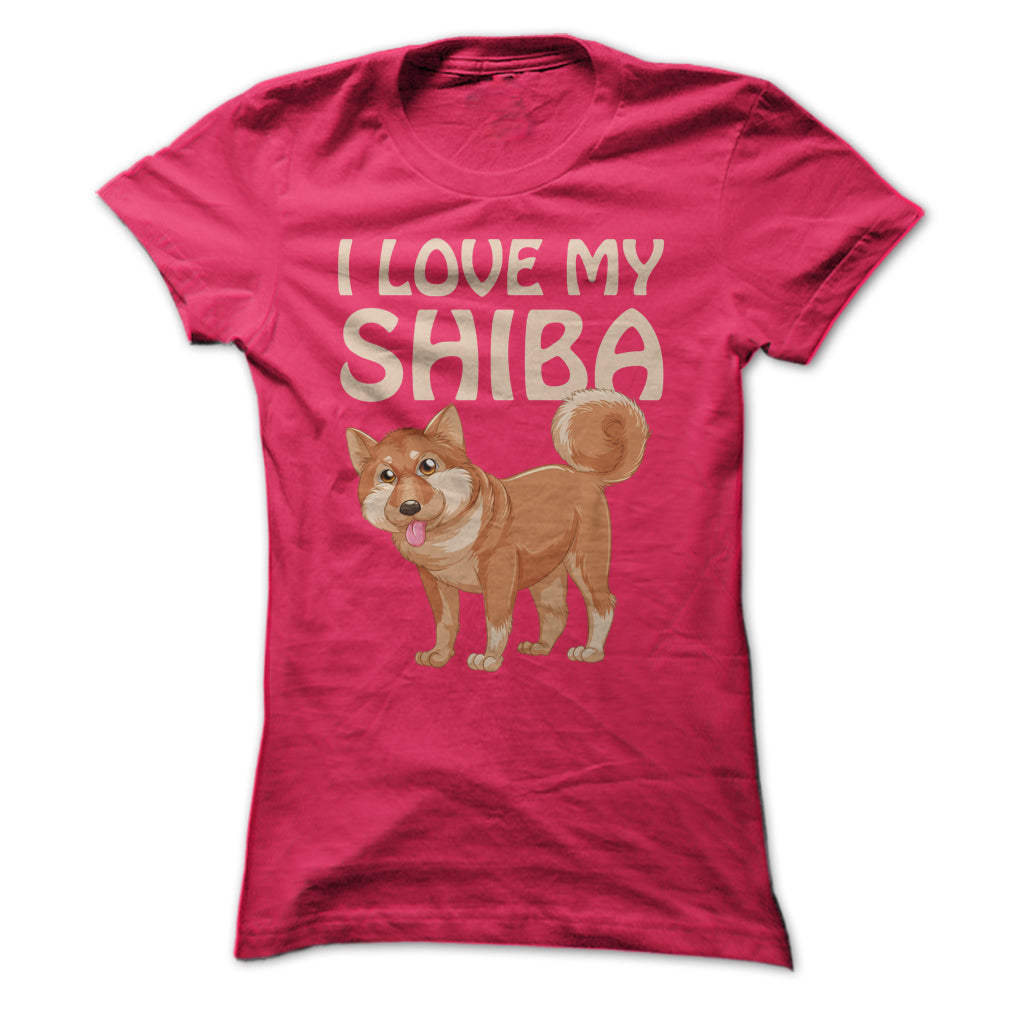 I Love My Shiba Inu T Shirt