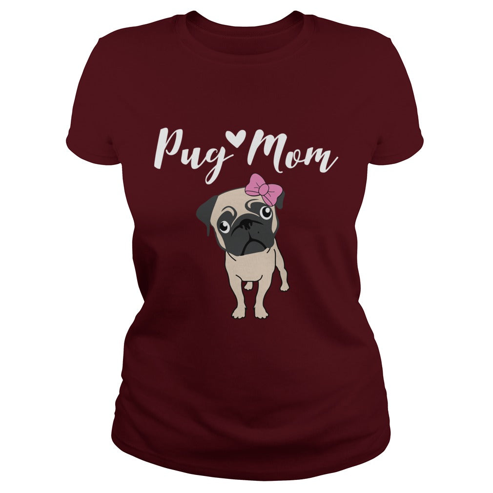 Pug Mom Funny Gift for Dog Mom Lovers Papa Mama Men Women Dogs Lovers Sunfrog Hoodie