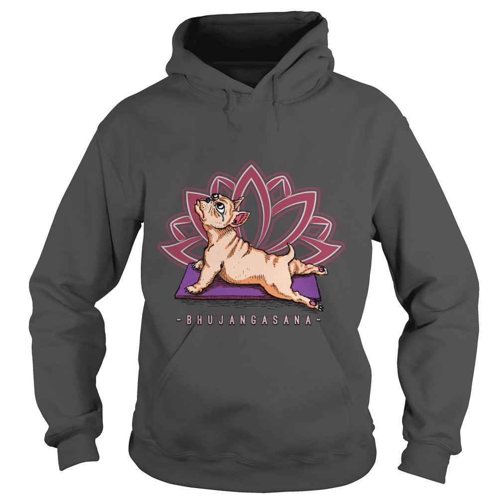 Pug Yoga Bhujangasana Pose Funny Dog Papa Mama Men Women Dogs Lovers Sunfrog Hoodie
