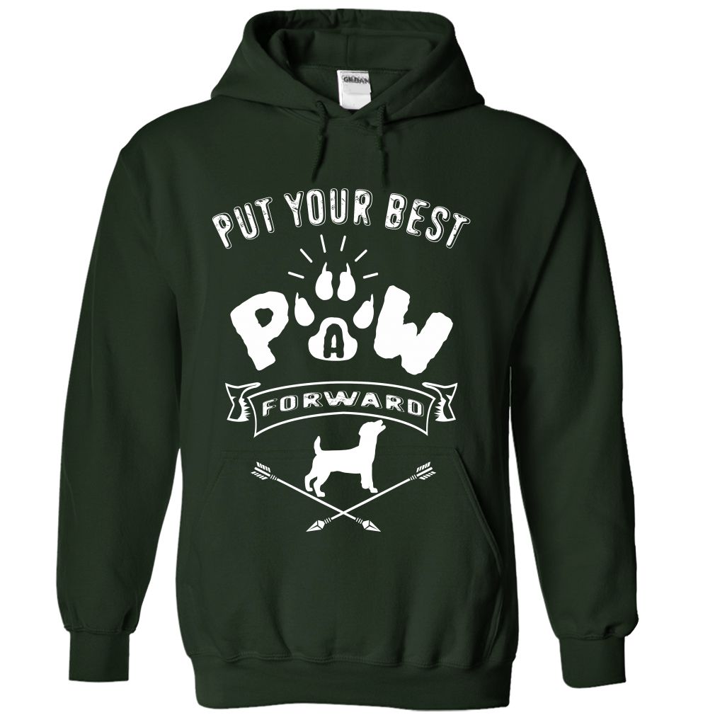 PUT YOUR BEST A PAW FORWARD jack russel terrier