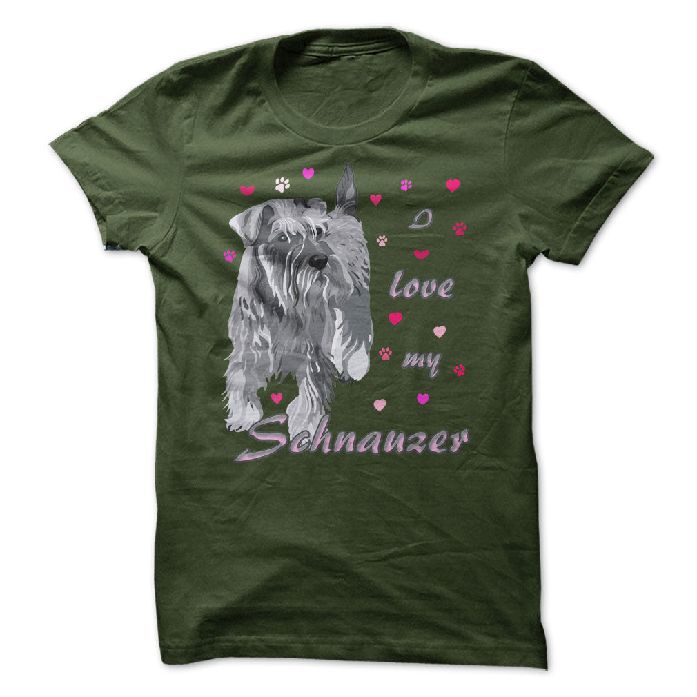 I love my Schnauzer! For Schnauzer lovers! <3