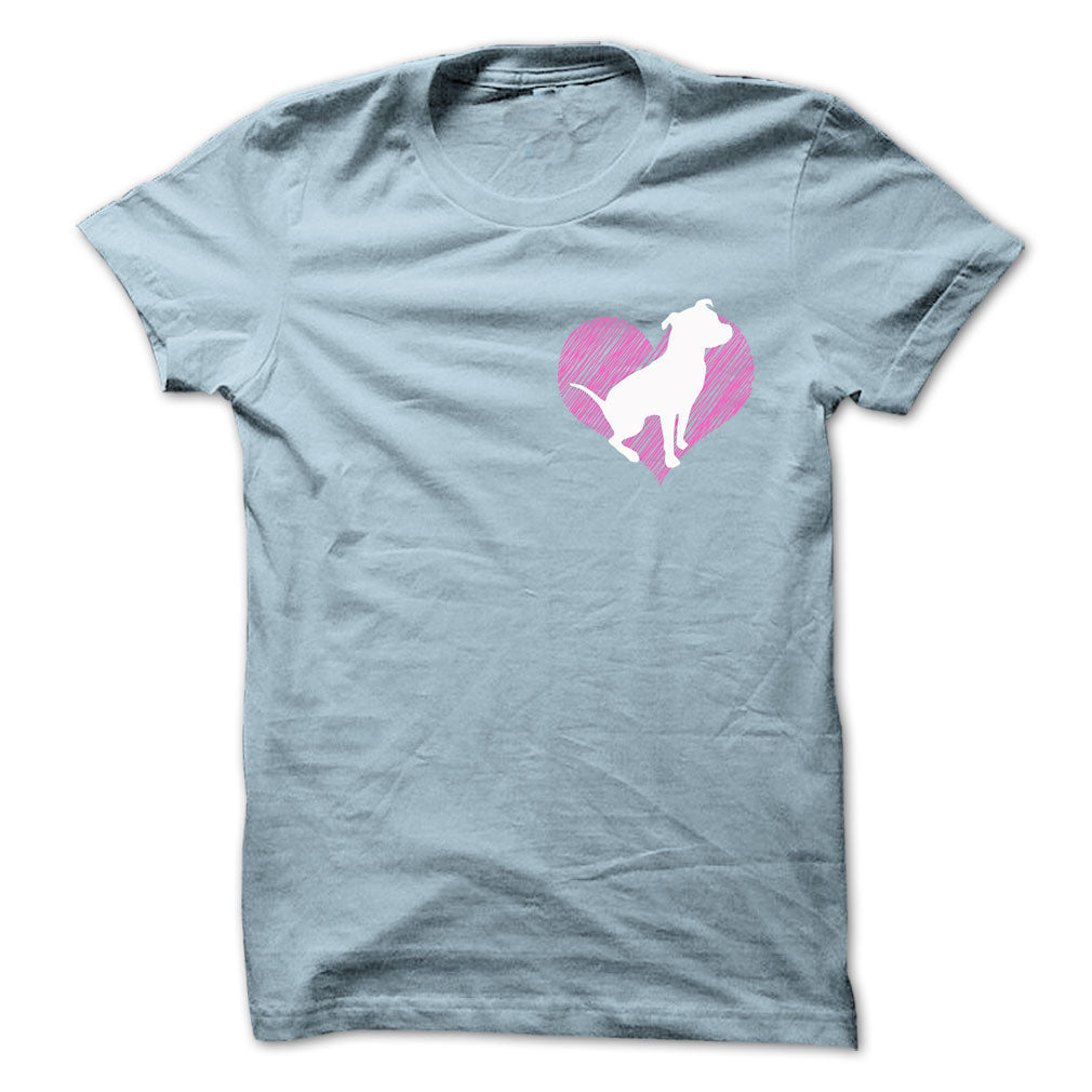 I Love Pitbull 2 Pink Heart
