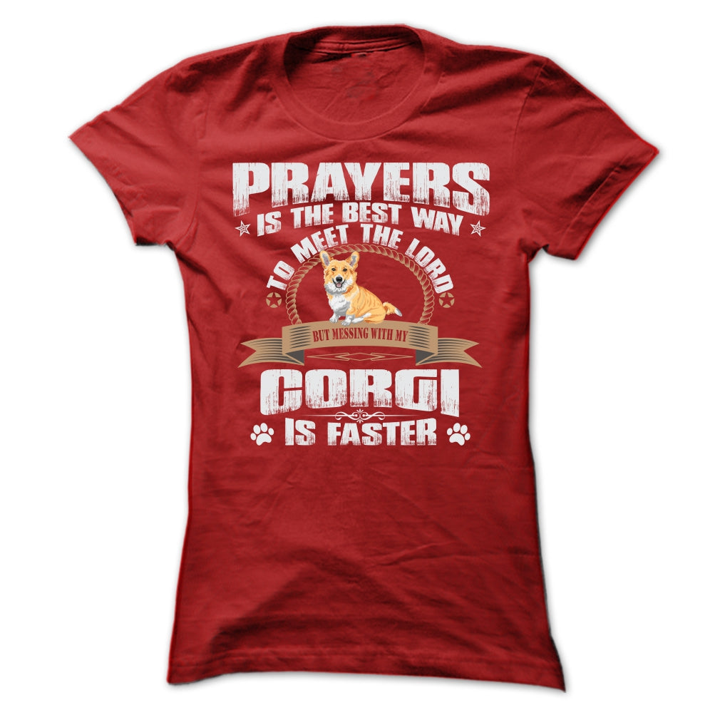 BUT MESSING MY CORGI IS FASTER TSHIRTS