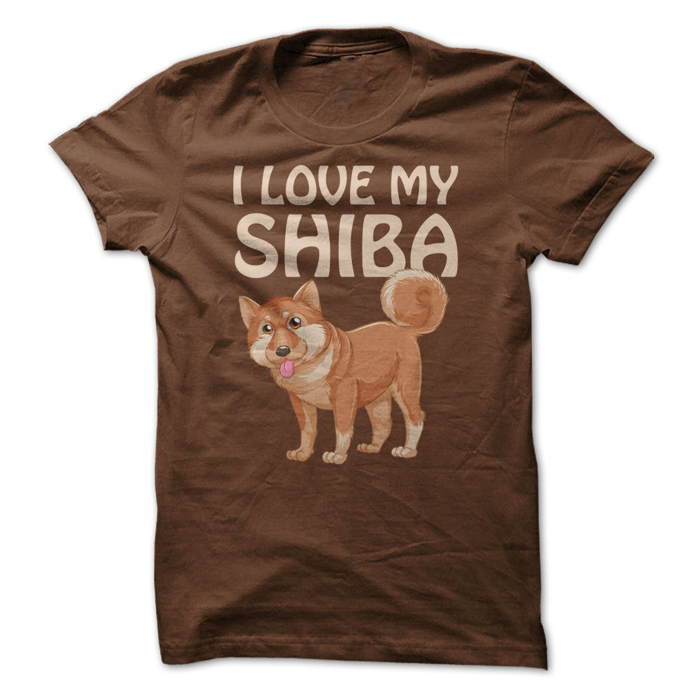 I Love My Shiba Inu T Shirt