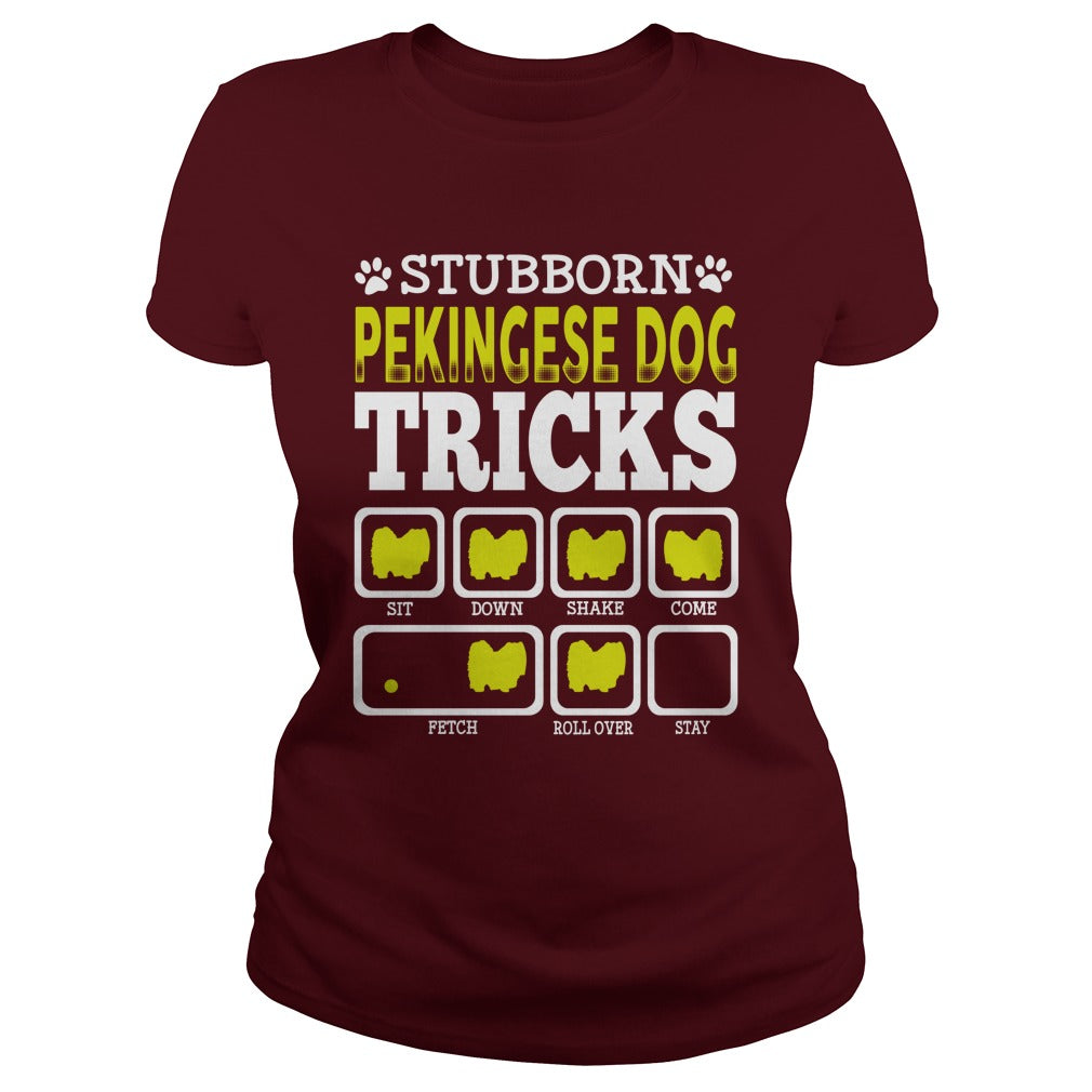 STUBBORN PEKINGESE DOG TRICKS