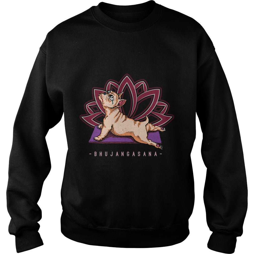 Pug Yoga Bhujangasana Pose Funny Dog Papa Mama Men Women Dogs Lovers Sunfrog Hoodie