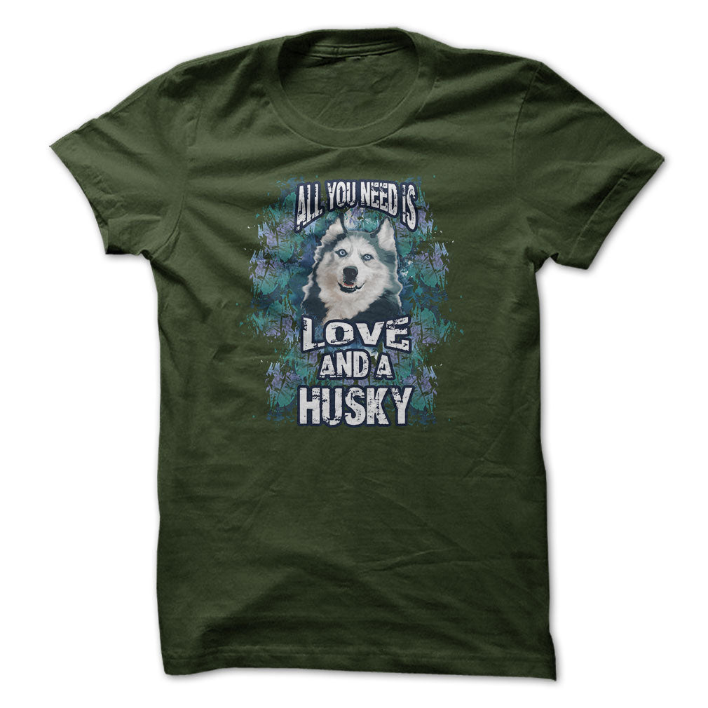 Husky t-shirt - All you need is husky