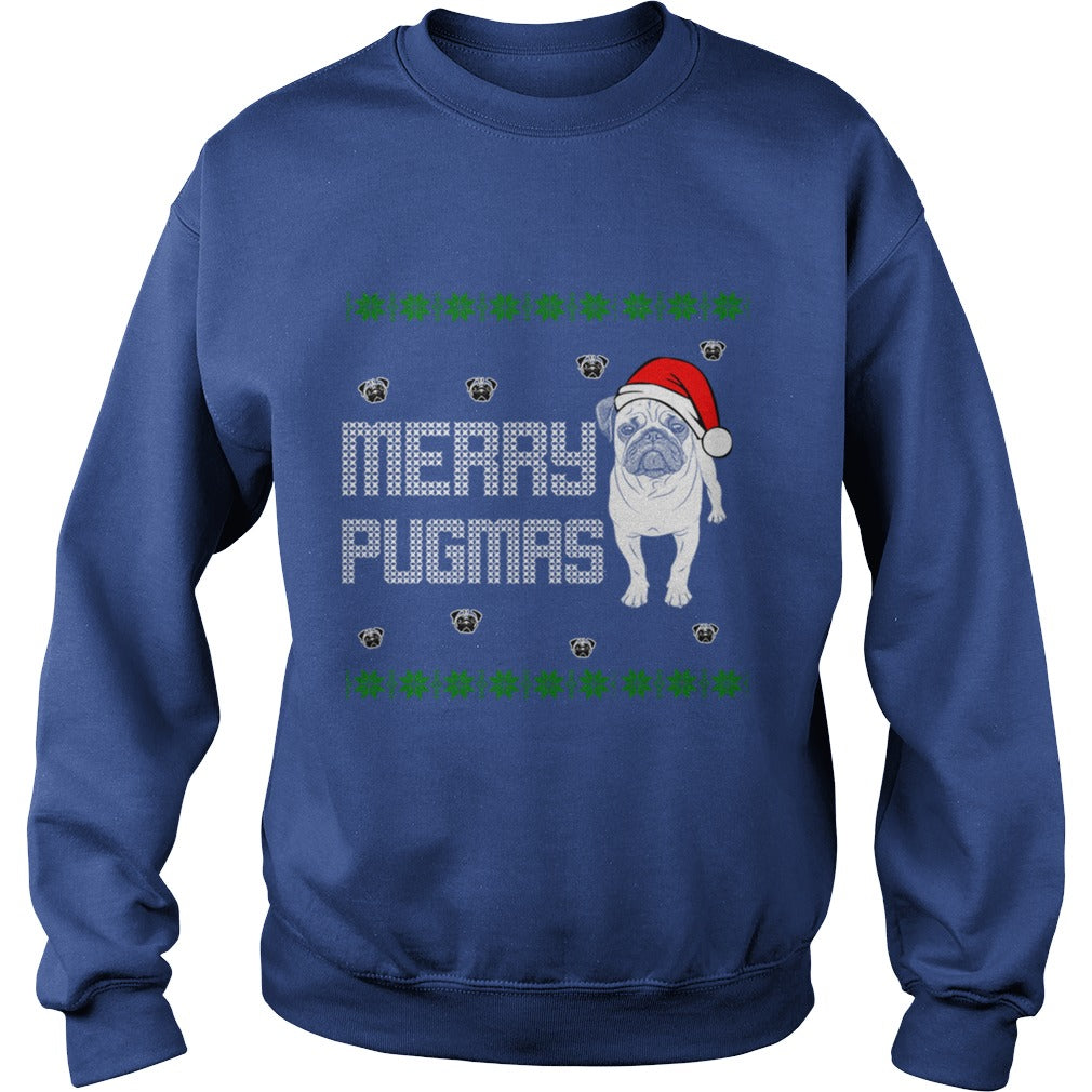 Merry Pugmas Pug Dog Papa Mama Men Women Dogs Lovers Sunfrog Hoodie