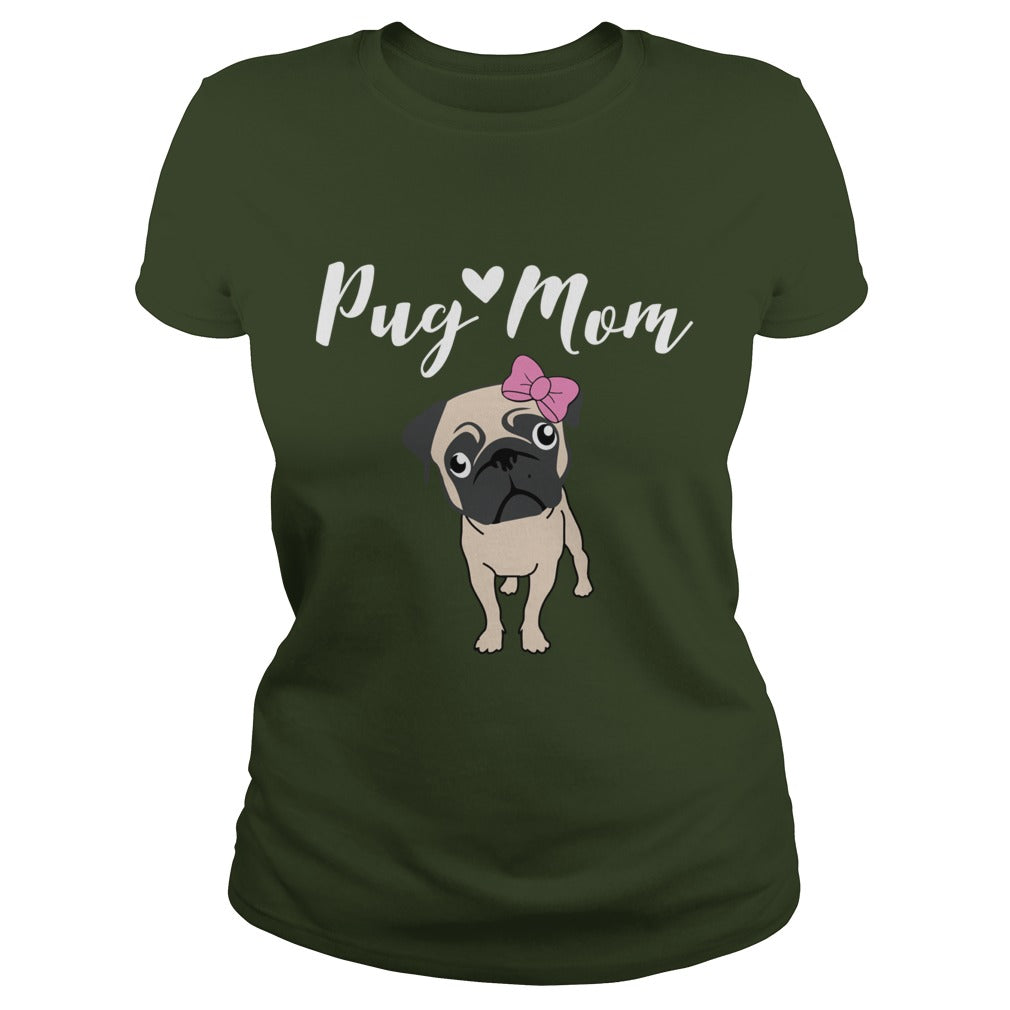 Pug Mom Funny Gift for Dog Mom Lovers Papa Mama Men Women Dogs Lovers Sunfrog Hoodie