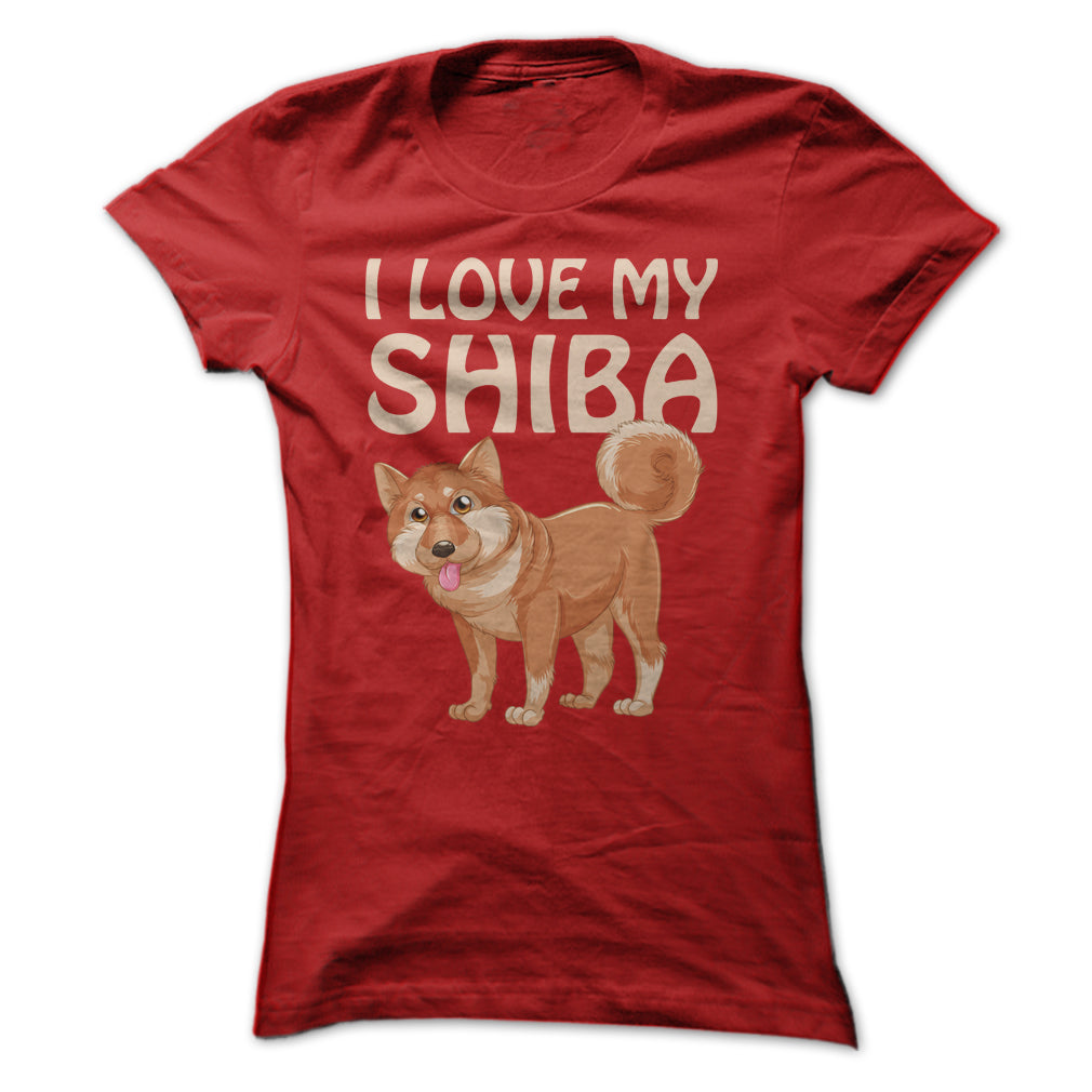 I Love My Shiba Inu T Shirt