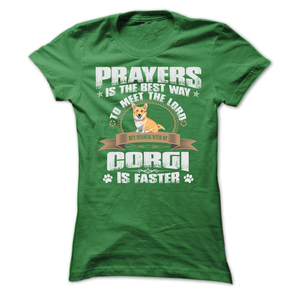 BUT MESSING MY CORGI IS FASTER TSHIRTS