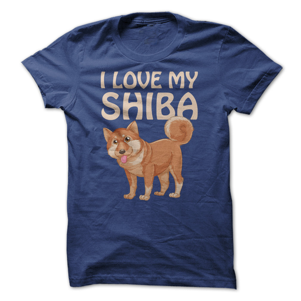 I Love My Shiba Inu T Shirt