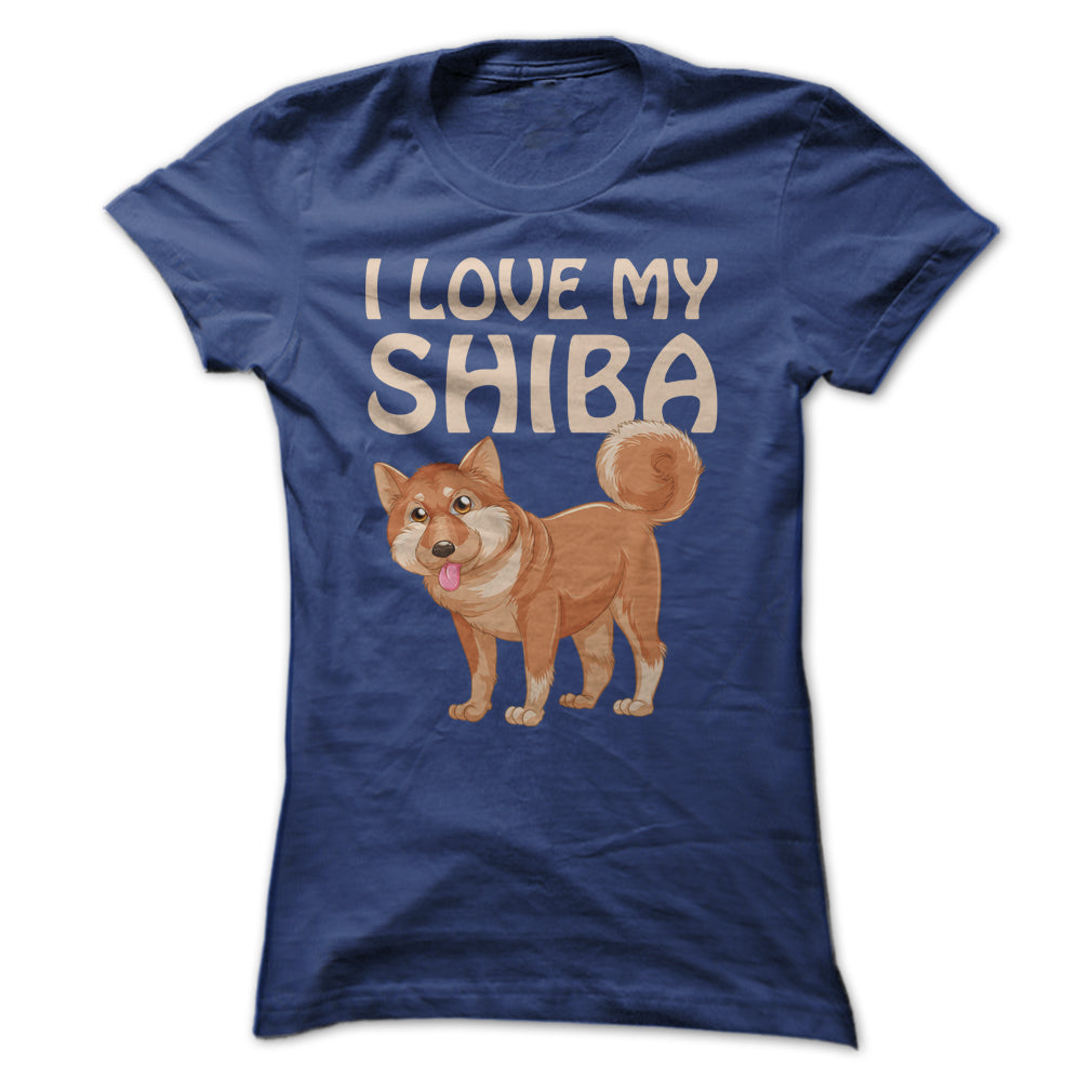 I Love My Shiba Inu T Shirt