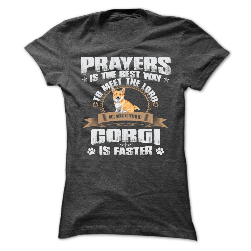 BUT MESSING MY CORGI IS FASTER TSHIRTS