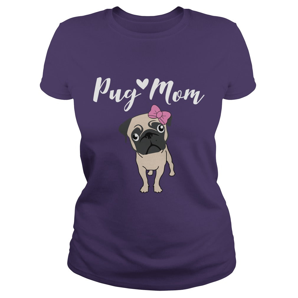 Pug Mom Funny Gift for Dog Mom Lovers Papa Mama Men Women Dogs Lovers Sunfrog Hoodie