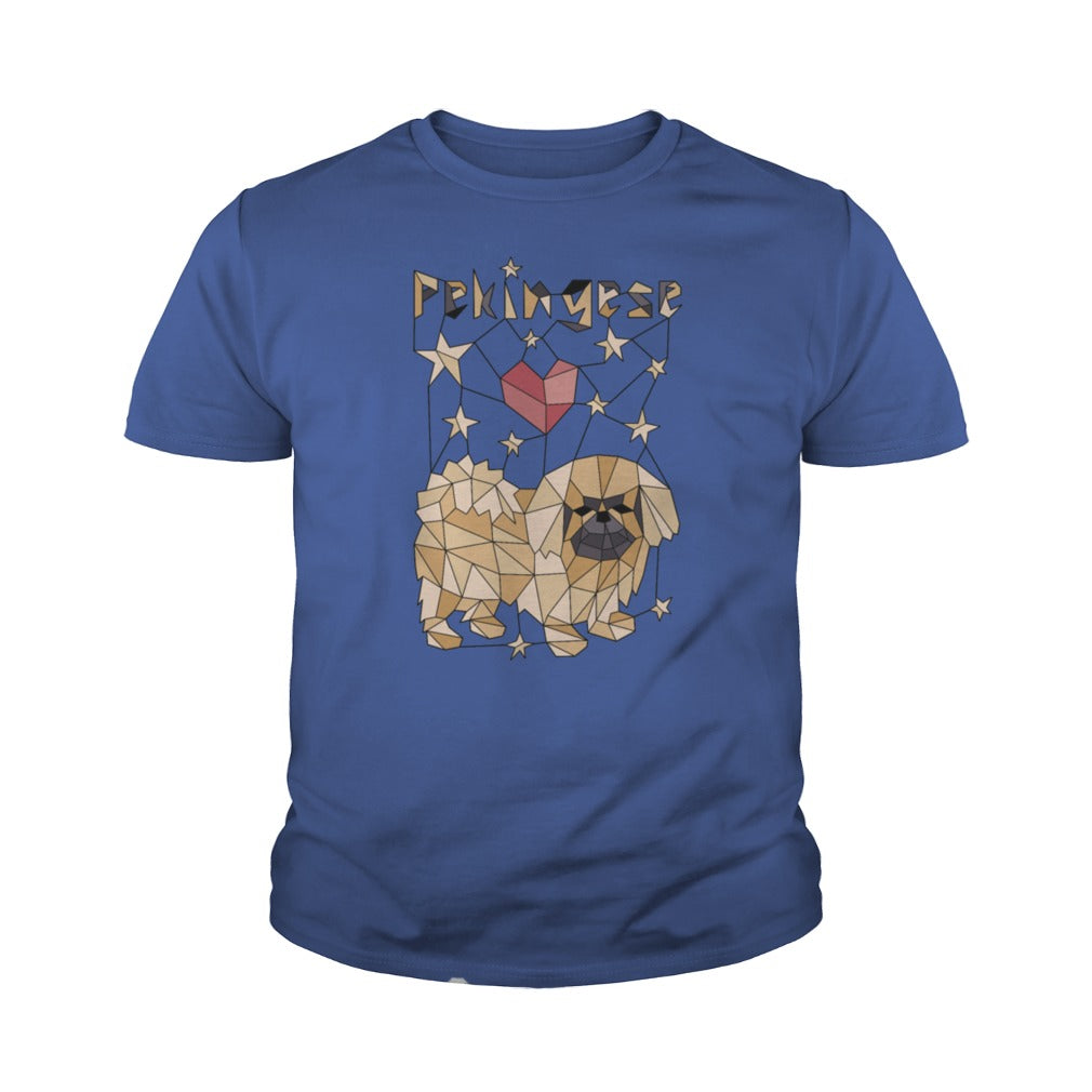 Geometric Pekingese T Shirt