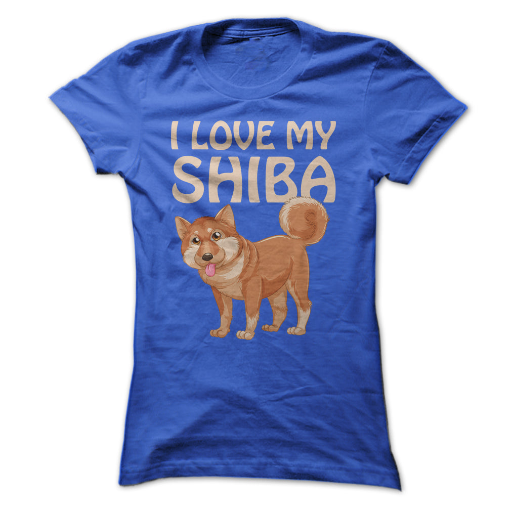 I Love My Shiba Inu T Shirt