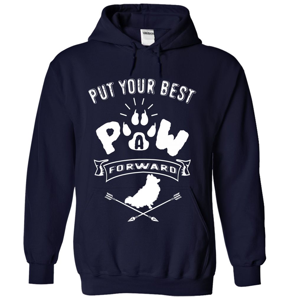 PUT YOUR BEST A PAW FORWARD pomeranian