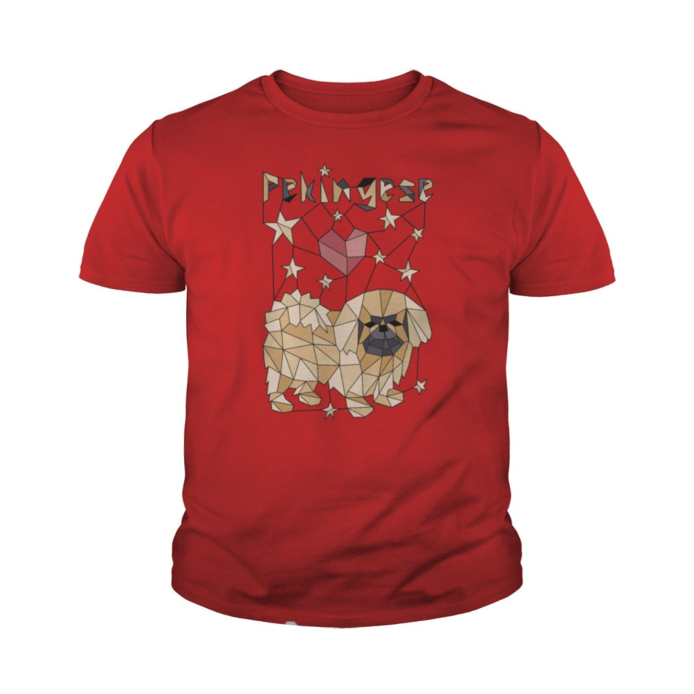 Geometric Pekingese T Shirt
