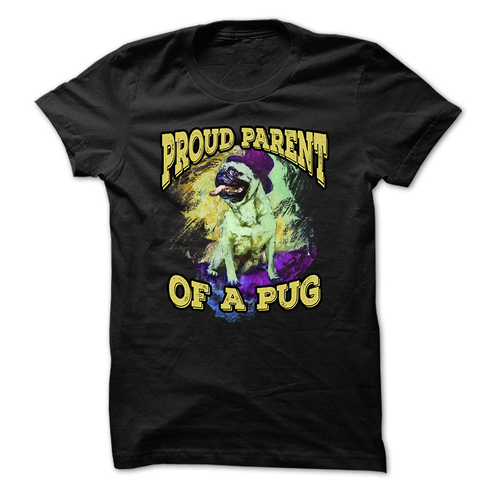 Pug t-shirt - Proud parent of pug