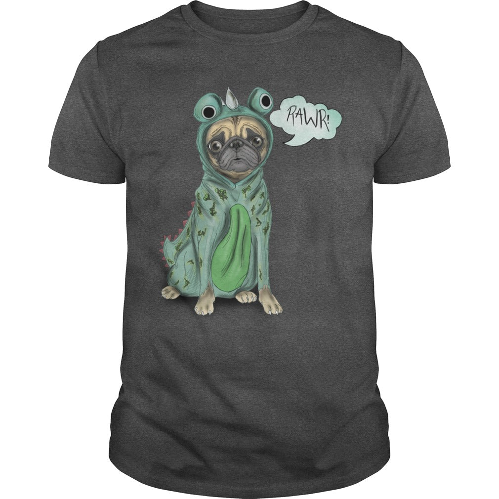Pugsaurus Pug Dog Hoodie Papa Mama Men Women Dogs Lovers Sunfrog Hoodie