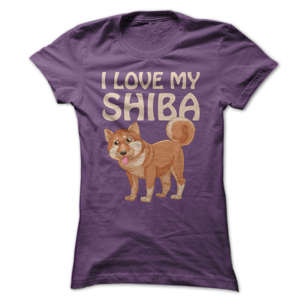 I Love My Shiba Inu T Shirt