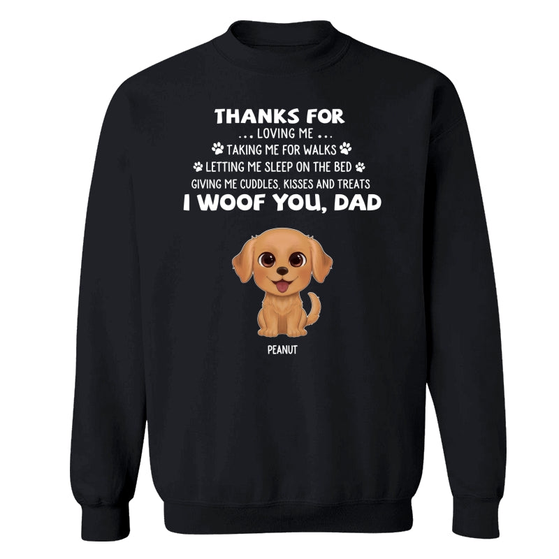 Watercolor Cute Dogs We Woof You Gift For Dog Mom Dog Dad Personalized Shirt