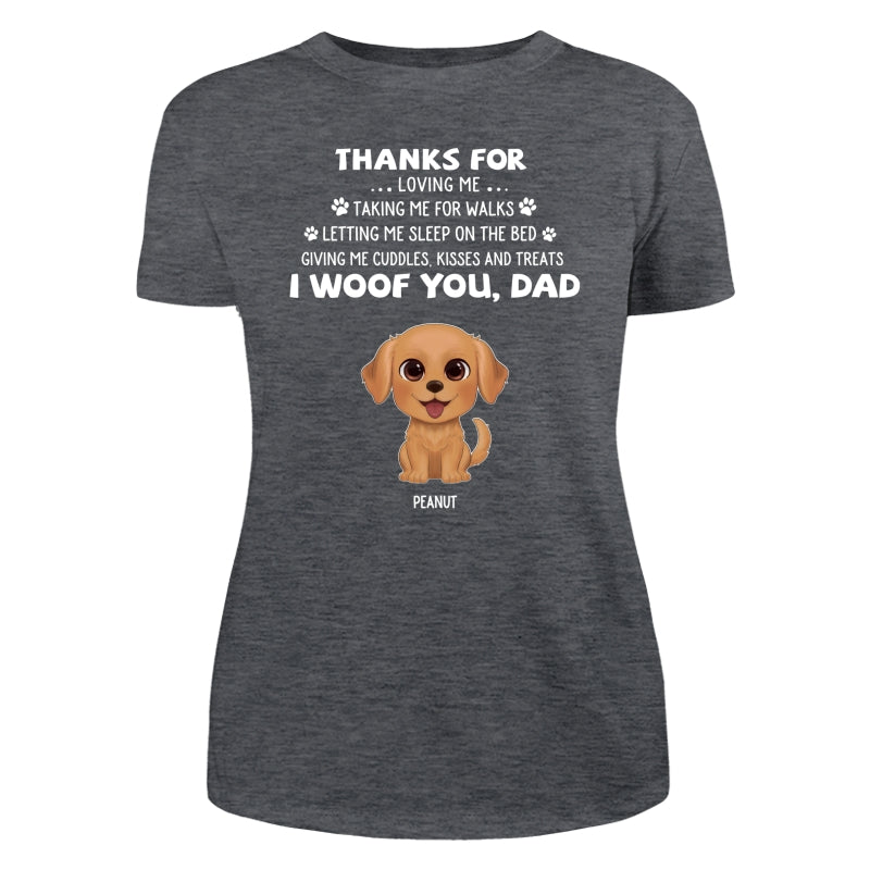 Watercolor Cute Dogs We Woof You Gift For Dog Mom Dog Dad Personalized Shirt