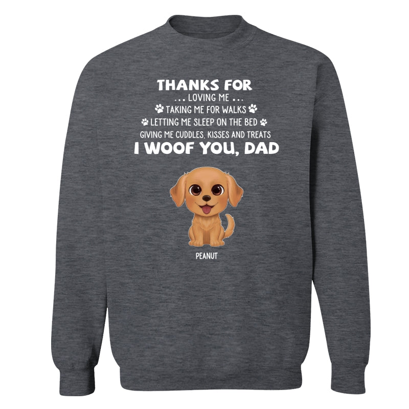 Watercolor Cute Dogs We Woof You Gift For Dog Mom Dog Dad Personalized Shirt